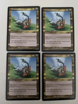4X TEMPORAL SPRING - Magic The Gathering MTG Collectible Card game - Image 1