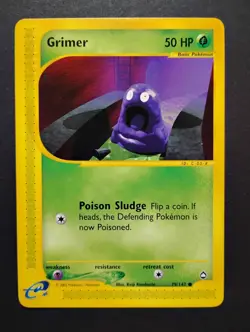 Grimer 79/147 Aquapolis Non-Holo NM Vintage Pokemon Card 2002 - Image 1