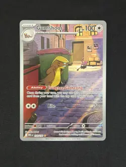 Pokemon TCG Gumshoos 153/132 Me01: Mega Evolution Holo Illustration Rare - Image 1