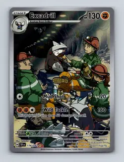 Excadrill 174 Pokemon Temporal Forces Illustration Rare Card NM+ - Image 1