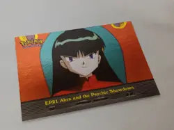 2000 Topps Pokemon TV #EP21 Abra and the Psychic Showdown Silver Foil - Image 2