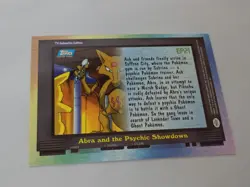 2000 Topps Pokemon TV #EP21 Abra and the Psychic Showdown Silver Foil - Image 4