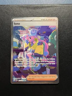 Pokemon TCG Iono Scarlet & Violet Paldean Fates Card 237/091 Sir NM/M Condition - Image 1
