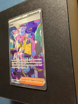 Pokemon TCG Iono Scarlet & Violet Paldean Fates Card 237/091 Sir NM/M Condition - Image 2