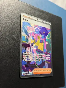Pokemon TCG Iono Scarlet & Violet Paldean Fates Card 237/091 Sir NM/M Condition - Image 3