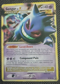 Gengar Lv.X 97/99 Arceus Holo Rare Pokemon Card - Image 1