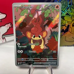 Pansear 99/086 White Flare Illustration Rare Pokemon Card - Image 1