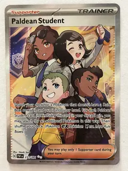 Paldean Student 231/091 Paldean Fates Full Art Ultra Rare Trainer Pokemon NM - Image 1