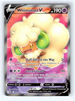 Pokemon TCG - Whimsicott V (Full Art) - SWSH09: Brilliant Stars NM - Image 1