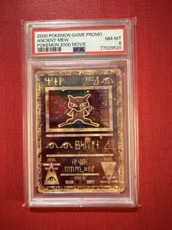Pokemon TCG 2000 Ancient Mew Movie Promo Holo Card PSA 8 - Image 1