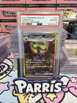 PSA 10 Umbreon ex SAR 217/187 SV8a Terastal Festival 2024 Japanese Pokemon Card - Image 1
