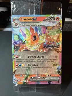Pokemon Flareon ex - Prismatic Evolutions Stamp - Sealed - Image 1