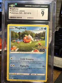 2022 POKEMON GO #021 MAGIKARP CGC 9 - Image 1