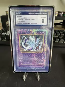 Pokemon Mewtwo Legendary Coll. 29/110 Reverse Holo CGC 8 NM/Mint - Image 1