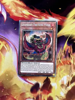 Yu-Gi-Oh! TCG Legendary Fire King Ponix Starlight Rare MP25 MP25-EN048 - Image 1