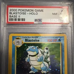 Pokemon Base Set 2 Blastoise Holo #2 Vintage PSA 8 - Image 3