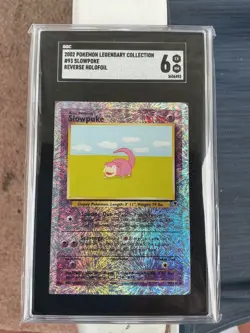 2002 Pokemon Legendary Collection Slowpoke Reverse Holofoil SGC 6 #93/110 EX/NM - Image 1