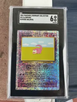 2002 Pokemon Legendary Collection Slowpoke Reverse Holofoil SGC 6 #93/110 EX/NM - Image 2
