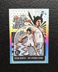 2025-26 Topps DYLAN HARPER Limited Stock Legends Holo RC #LST-2 SP! *Spurs - Image 1