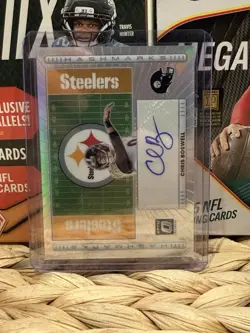 Panini 2025 Donruss Optic Chris Boswell Auto Prizm Hash Marks Holo Steelers - Image 3