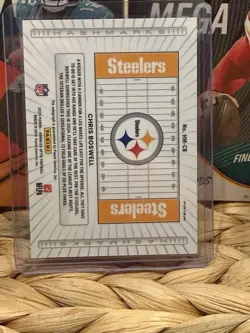 Panini 2025 Donruss Optic Chris Boswell Auto Prizm Hash Marks Holo Steelers - Image 4