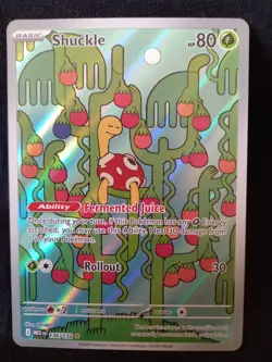Pokemon TCG Shuckle Card 136/132 Mega Evolution Illustration Rare Holo Card NM - Image 2