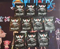 ONE PIECE TCG Official Card Sleeves Shanks Jolly Roger Limited PACK OF 10 UNUSED - Image 1