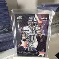 2025 Topps Chrome Cosmic Jaxon Smith-Njigba Starfractor Black #9/10 SSP!!! - Image 1