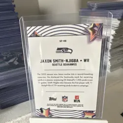 2025 Topps Chrome Cosmic Jaxon Smith-Njigba Starfractor Black #9/10 SSP!!! - Image 2