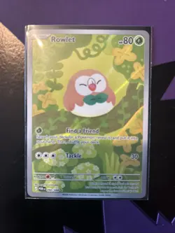 Pokemon TCG Rowlet 090/088 Perfect Order Illustration Rare Pokemon Card - Image 1