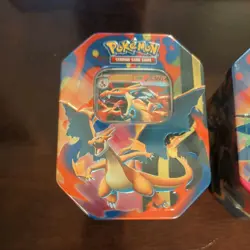 Pokemon 2 Tin Mega Charizard X + Y ex Tin Bundle Lot- 2 Tins FreeShip - Image 2