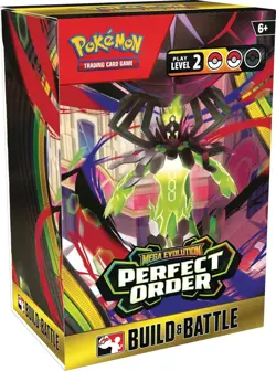 Pokemon TCG Mega Evolution Perfect Order Build and Battle Box New Sealed Case - Image 1