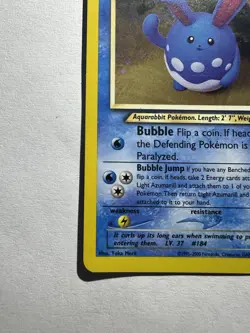 The Pokemon Company TCG Light Azumarill 13/105 Neo Destiny NM x1 Swirl 💫 - Image 4