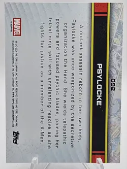 2026 Topps Chrome Marvel Comics #92 Psylocke RayWave Refractor SP - Image 2