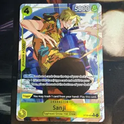Sanji ST29-004 SR Alt Art AA English One Piece TCG Near Mint Single! - Image 1