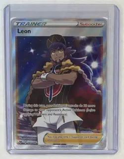 2020 Pokemon Sword & Shield Vivid Voltage Leon #182/185 - Image 1