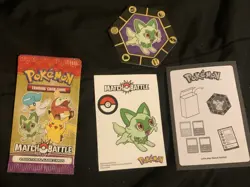 1X Pokemon 25th Anniversary McDonalds Promo Sealed Booster Card & Sticker - Image 1