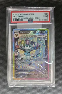 PSA 9 Vaporeon Ex Pokemon Pre En-Prismatic Evolutions 149 SIR - Image 3