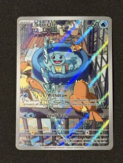 Pokemon TCG Squirtle 148/142 Illustration Rare Holo SV07 Stellar Crown - Image 1