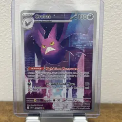 Pokemon Crobat 093/086 Illustration Rare CRI Chaos Rising Full Art Holo NM - Image 1