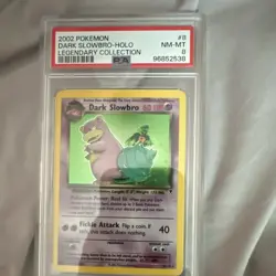 Pokemon TCG Legendary Collection Dark Slowbro 8/110 Holo Rare English PSA 8 2002 - Image 1