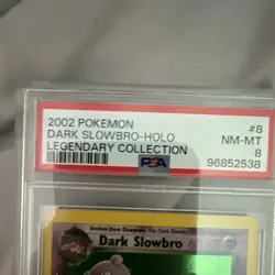 Pokemon TCG Legendary Collection Dark Slowbro 8/110 Holo Rare English PSA 8 2002 - Image 2