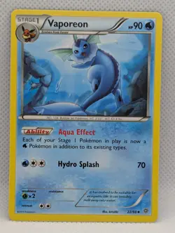 VAPOREON 22/98 UC ANCIENT ORIGINS POKEMON NEAR MINT VAPOREON - Image 1