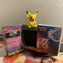 Pokemon Lot Gift Set 1 Mini Binder 20 Cards & Pikachu Toy Christmas Birthday TCG - Image 2