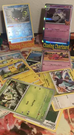 Pokemon Lot Gift Set 1 Mini Binder 20 Cards & Pikachu Toy Christmas Birthday TCG - Image 4