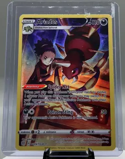Pokemon TCG Ariados Sword & Shield: Brilliant Stars TG09/TG30 Secret Rare NM - Image 1