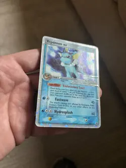 Vaporeon ex Delta Species Holo Ultra Rare 110/113 120 HP English Pokemon TCG - Image 2