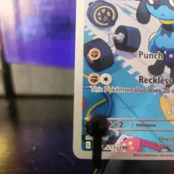 Pokemon TCG Riolu 215/198 SV01 Scarlet & Violet Illustration Rare Full Art Holo - Image 5