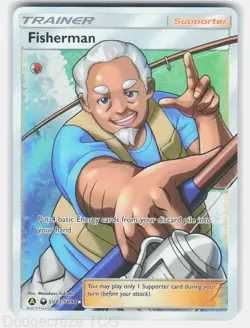 Fisherman SV83/SV94 Ultra Rare Hidden Fates Shiny Vault Pokemon NM - Image 1
