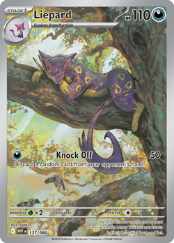 Liepard - 137/086 - Illustration Rare NM, English Pokemon White Flare - Image 1